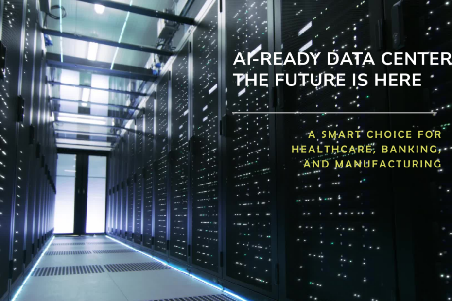 Modern data center with secure servers and public-private oversight, representing Bizwell Mutale’s approach to transparent and accountable infrastructure.